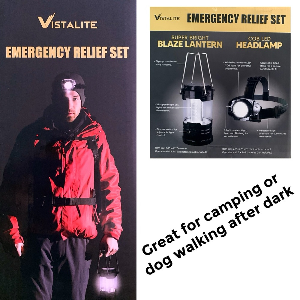 Emergency Relief Set - Lantern & Headlamp